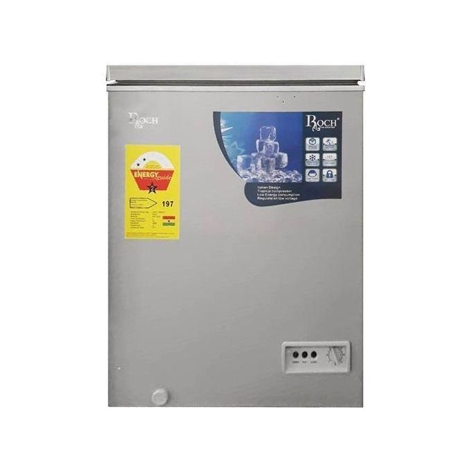 Roch 100 Litres - RCF-120N-B Chest Freezer - Silver